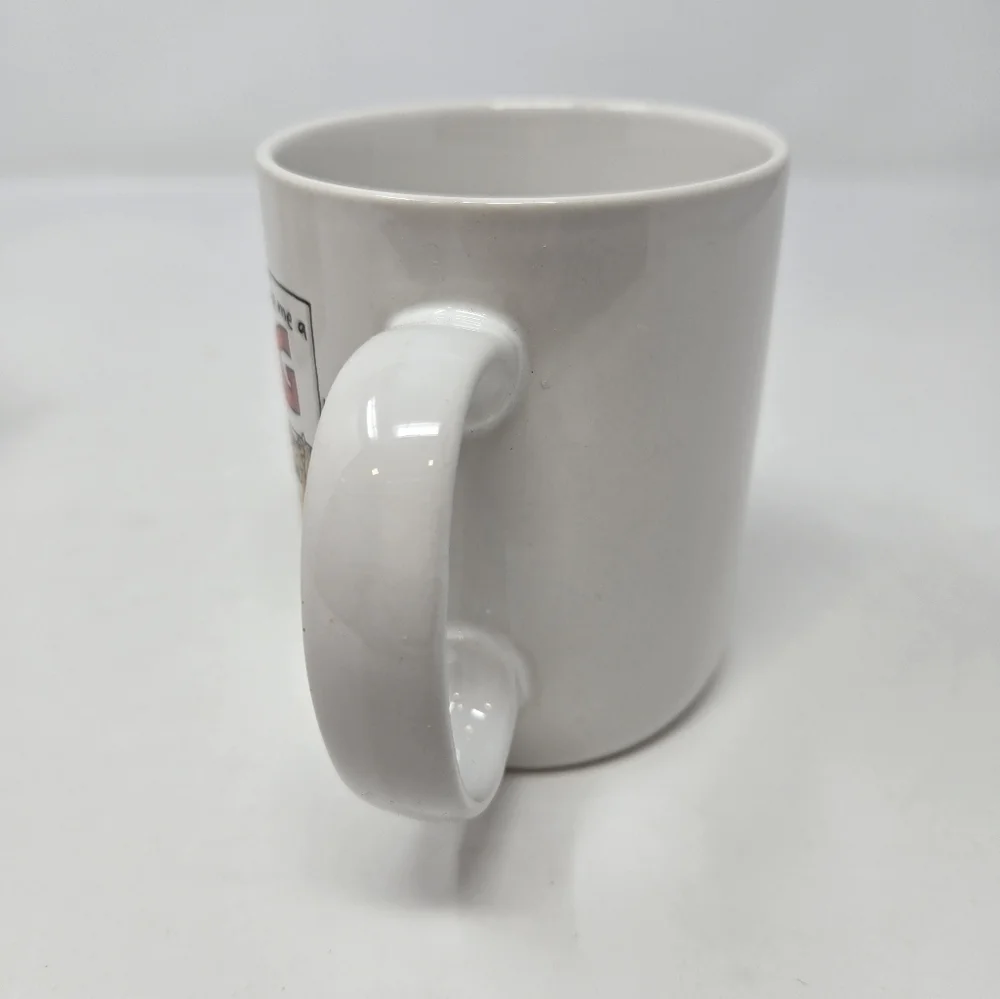VINTAGE NOS HALLMARK SHOEBOX GREETINGS COFFEE MUG CUP GIVE ME A HUG BEARS WHITE